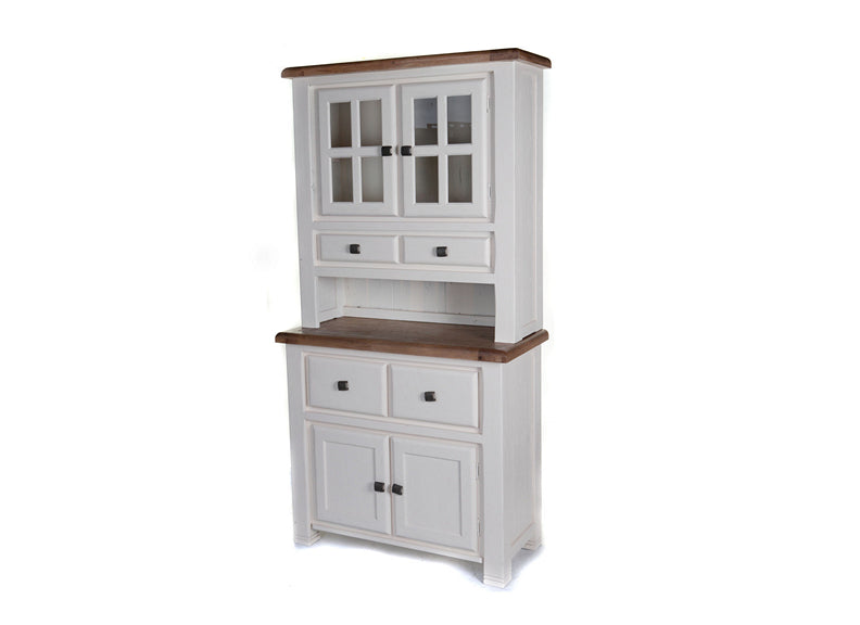 Danube White & Oak Small Buffet & Hutch