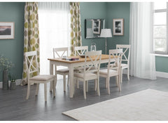 Davenport Extending Dining Table & 6 Chairs Roomset - Closed