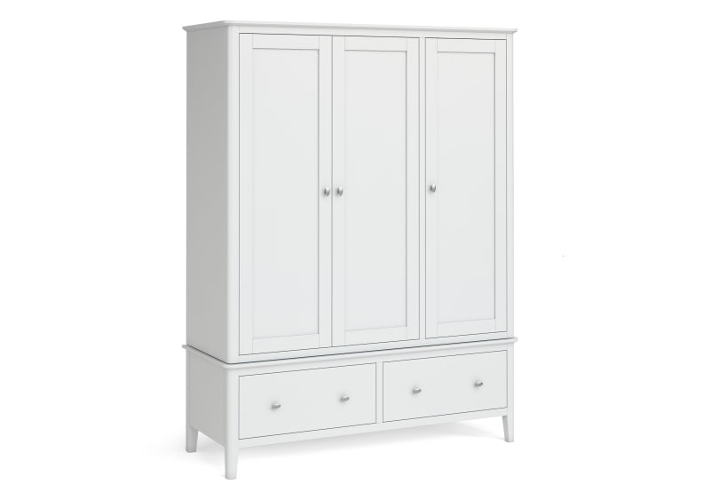 Hampstead White Triple Wardrobe