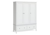 Hampstead White Triple Wardrobe