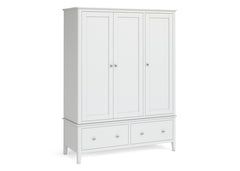 Hampstead White Triple Wardrobe