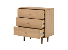 Jenson Three Drawer Chest - open