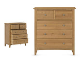 Kilkenny Oak 2+3 Chest Of Drawers