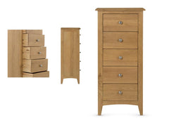 Kilkenny Oak Five Drawer Chest