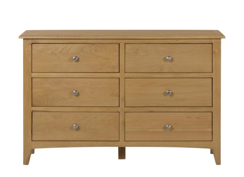 Kilkenny Oak Six Drawer Wide Chest