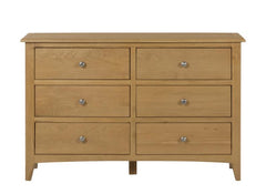 Kilkenny Oak Six Drawer Wide Chest
