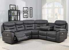 Leroy Powered Sectional Sofas W/Tray