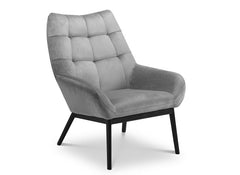 Lucerne Grey Velvet Chair