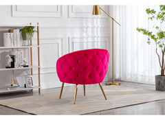 Monica Raspberry Occasional Chair - rear