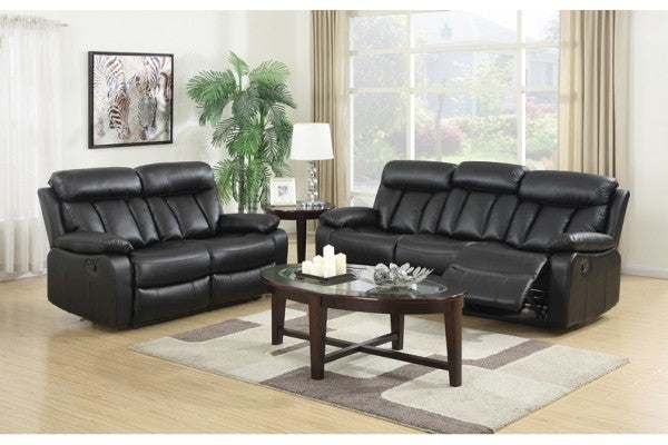 Merrion Feel Fabric 2RR Sofas - Black
