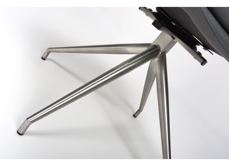 Nobo Chair - polished metal detail