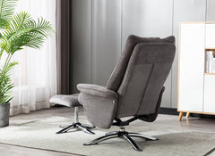 Orson Herbert Grey Chair - rear