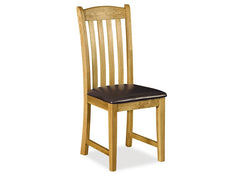 Salisbury Slatted Chair W/PU Seat