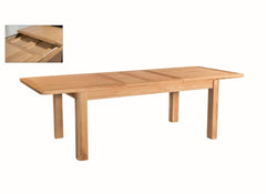Treviso 180 cm Oak Dining Table - open