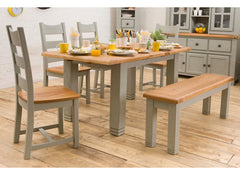 Danube Grey Dining Set W/Bench