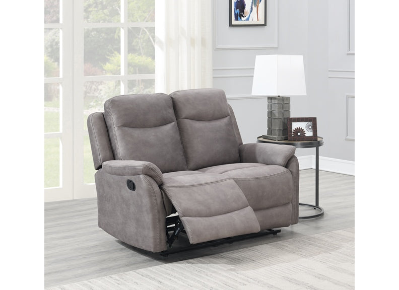 Evan Grey Two Seat Reclining Sofa
