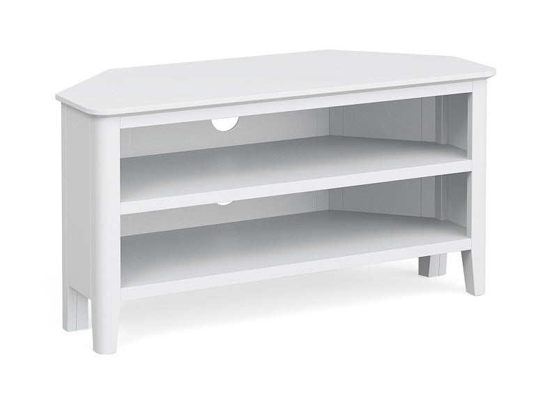 Hampstead White Corner TV Unit