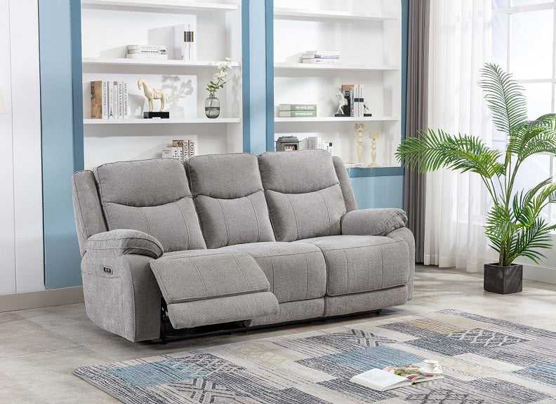 Herbert Grey 3PP Sofa