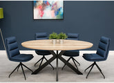 Manhattan Small Oak Oval Dining Room