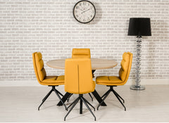 Manhattan Round Oak Table & Nobo Chair Set