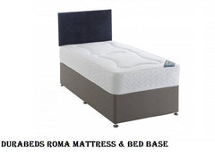 Durabeds Roma Mattress With Divan Base - c/o