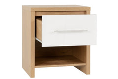 Seville White Bedside