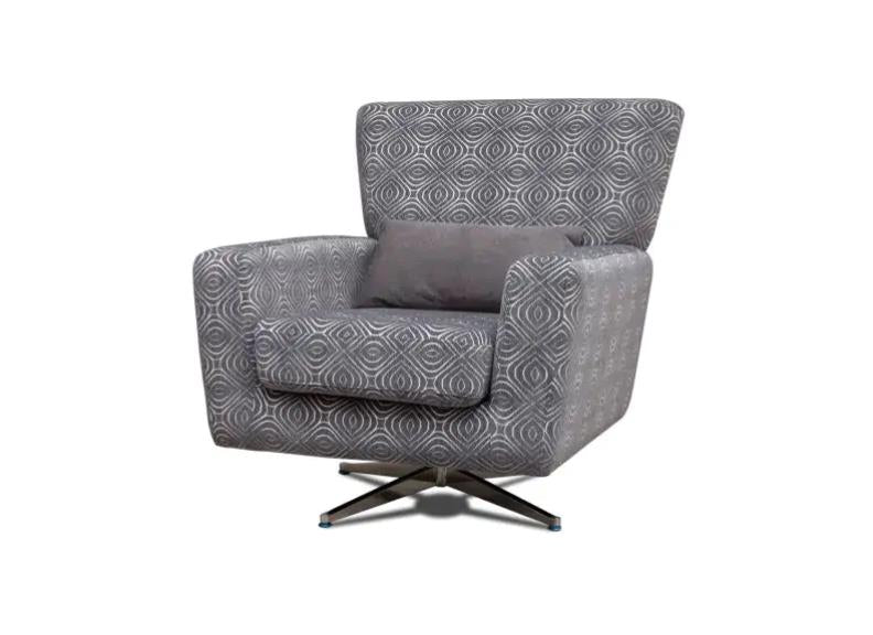 Poppy Grey Swivel Chair