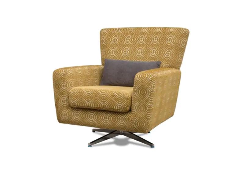 Poppy Ochre Swivel Chair