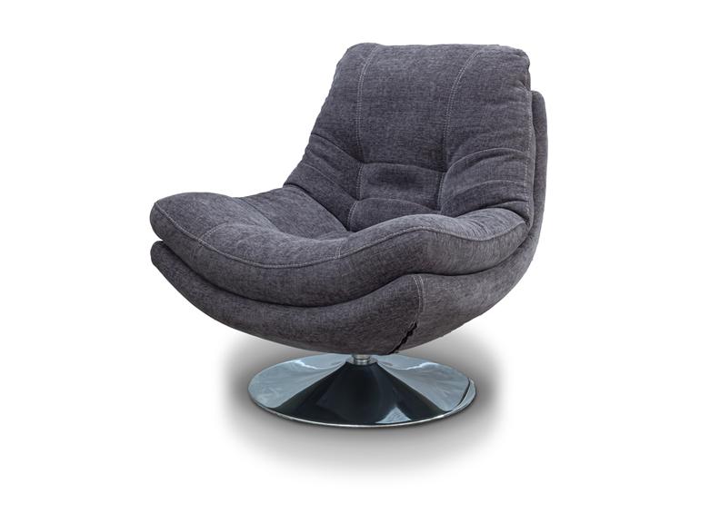 Axis Nature Dark Grey Swivel Chair W/Optional Stool