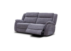 Lorenza Fabric Powered 2.5 Seat Sofa with Pocket Sprung Seating – Dark Grey