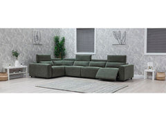 Tempo Green Fabric Modular Corner Sofa – Modern Corner Lounge Suite
