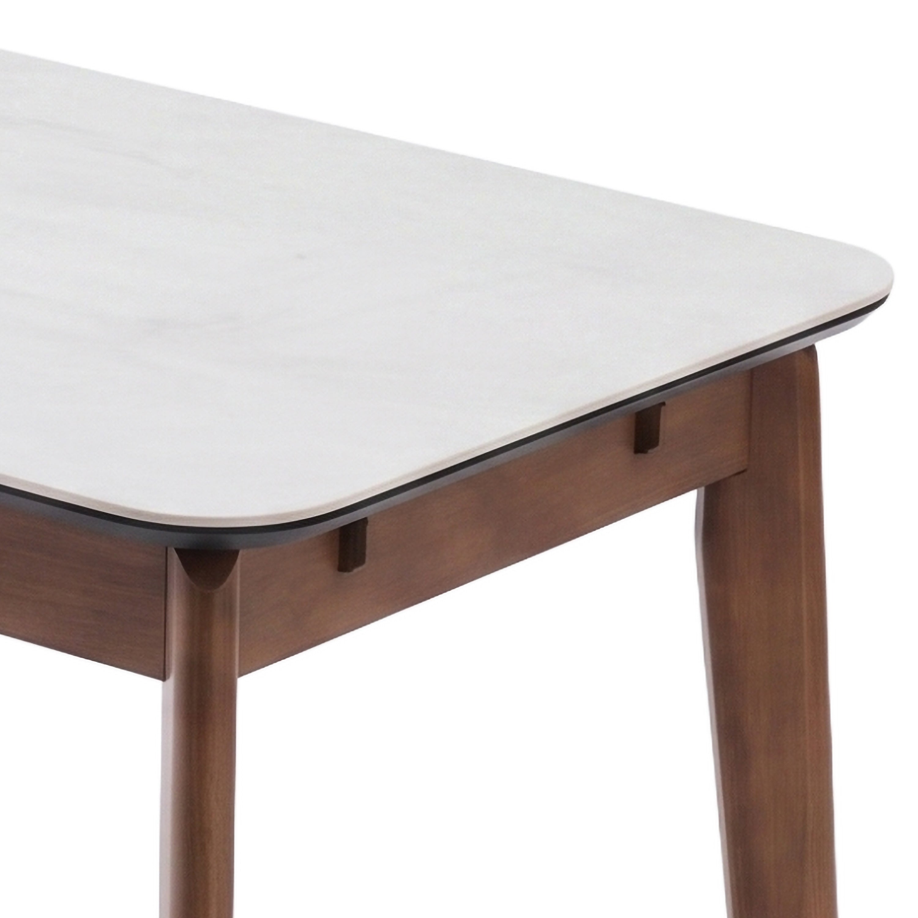 Turin Sintered Stone Extension Dining Table Walnut