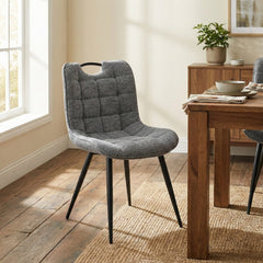 Set of 2 Symphony Dining Chair Dark Grey