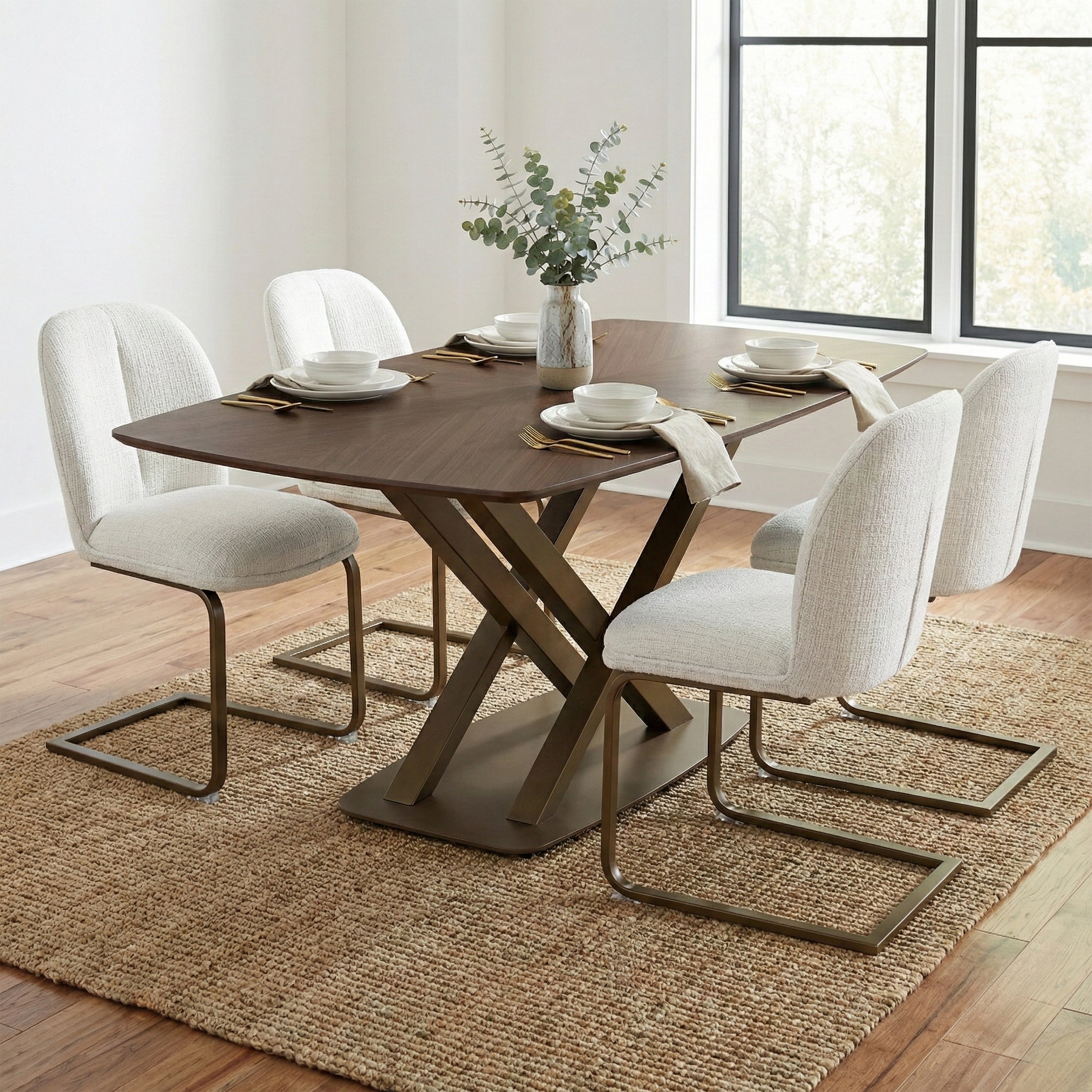 Solara Walnut 180cm Sintered Stone Dining Table