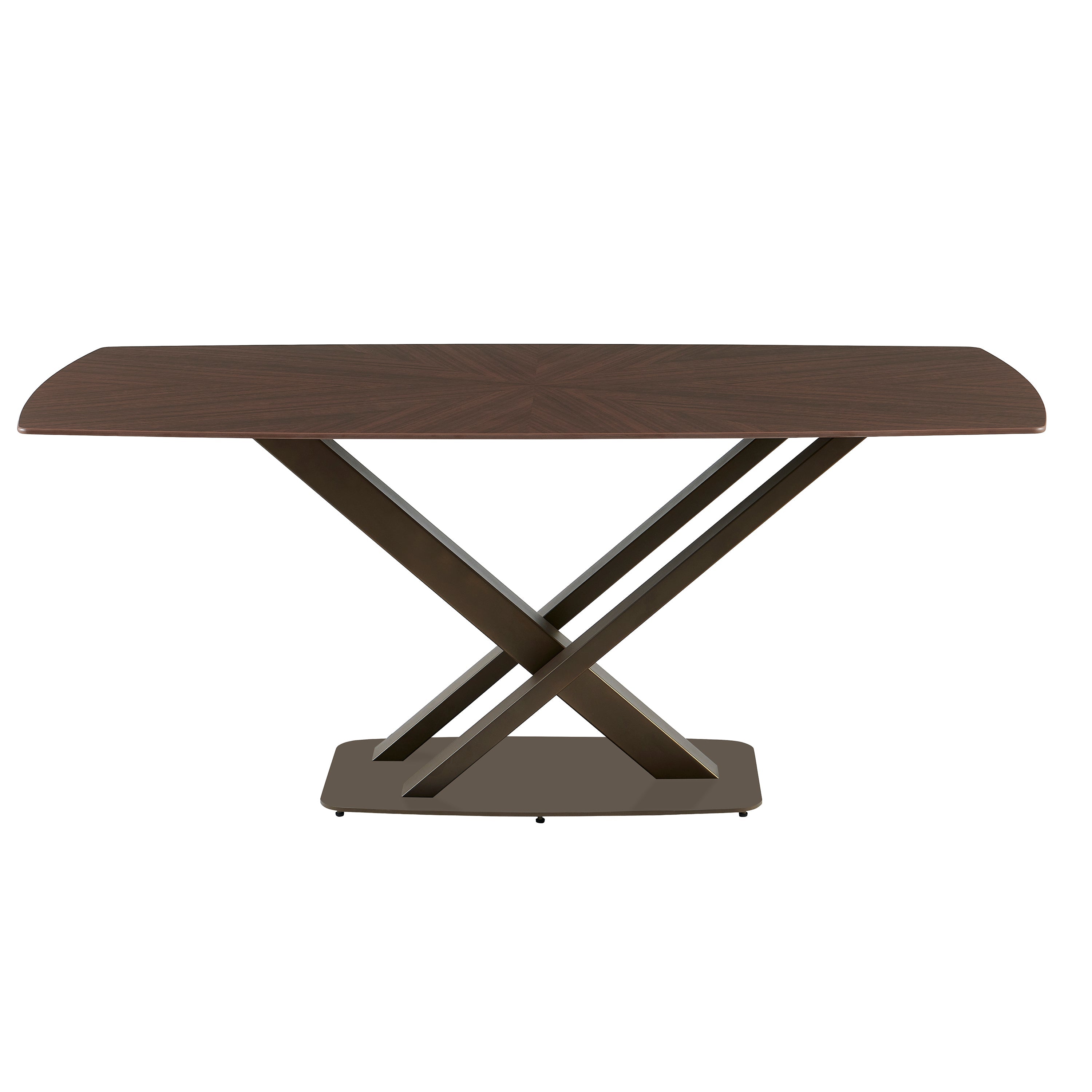 Solara Walnut 180cm Sintered Stone Dining Set