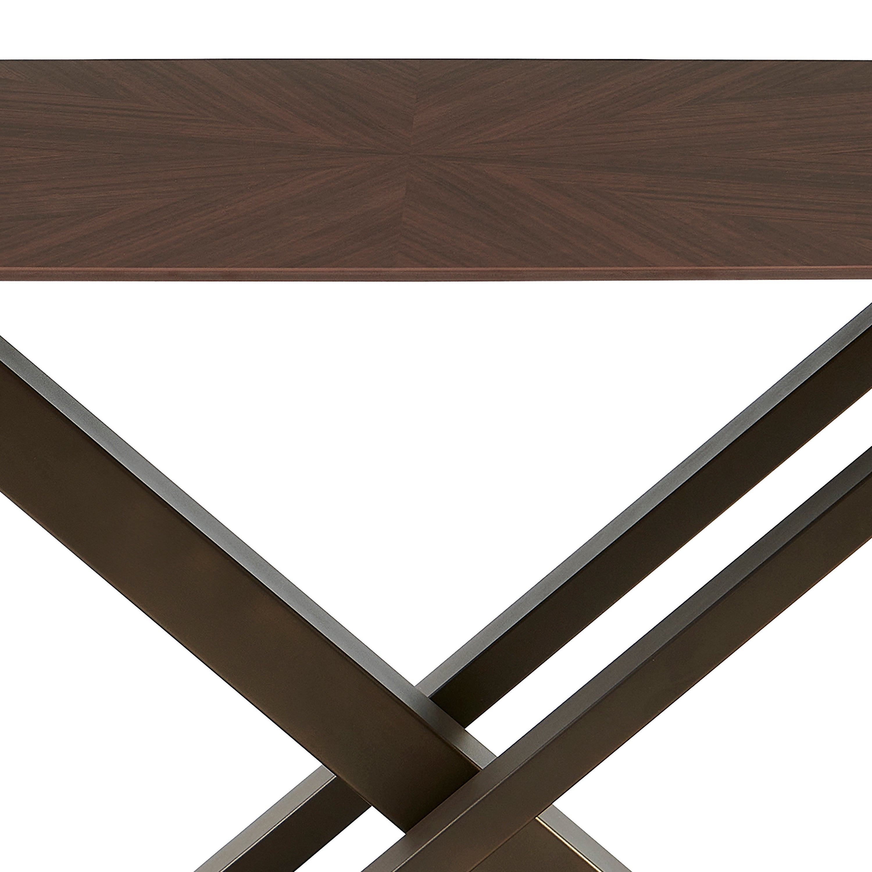 Solara Walnut 180cm Sintered Stone Dining Set