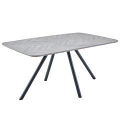 Symphony 160cm Dining Set - Biscuit Dining Chairs