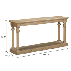 Chateau Rustic 160 cm Console Table