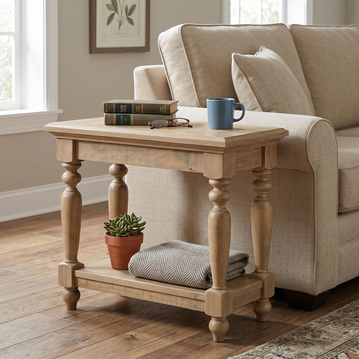 Chateau Rustic Sofa SideTable