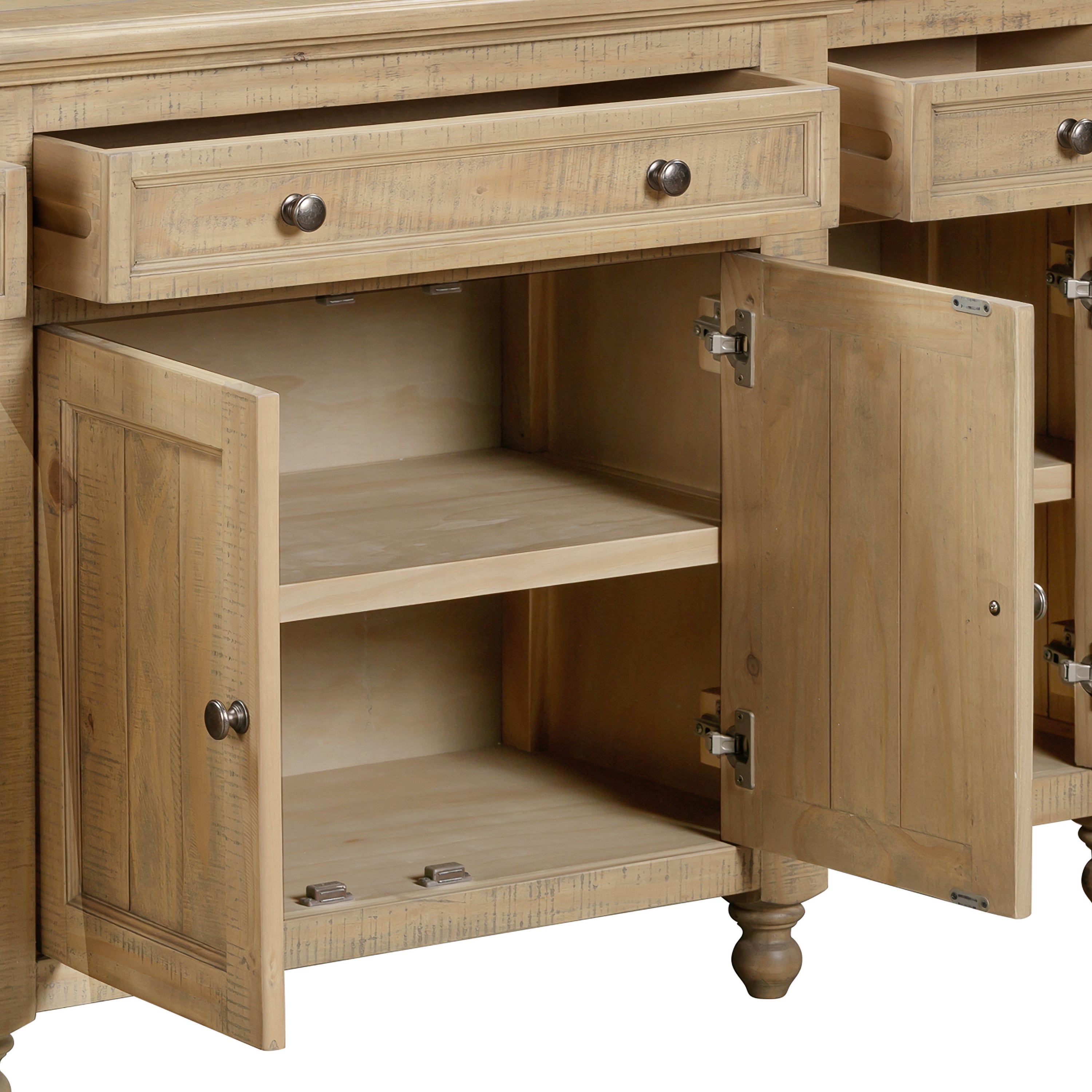 Chateau Rustic 4 Door 3 Drawer Sideboard