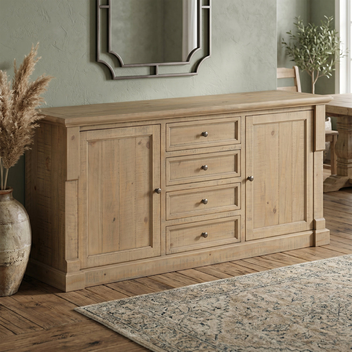Chateau Rustic 2 Door 4 Drawer Sideboard