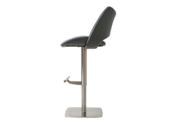 Contour Grey PU Stool - side