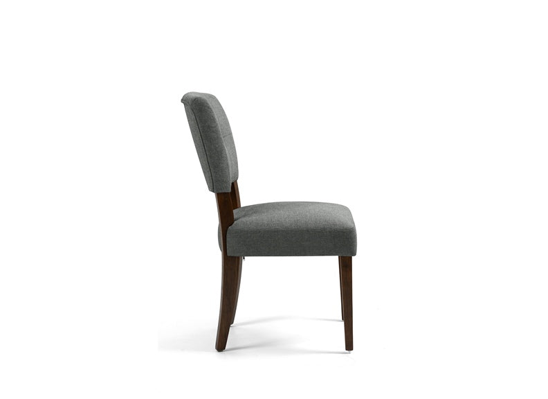 Oakridge Grey Fabric Chair - side