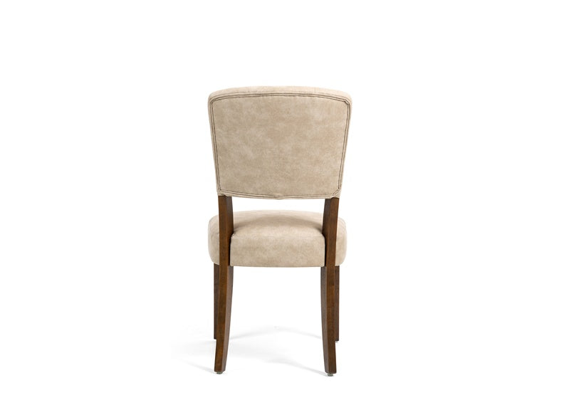 Oakridge Beige Bison Chair - rear