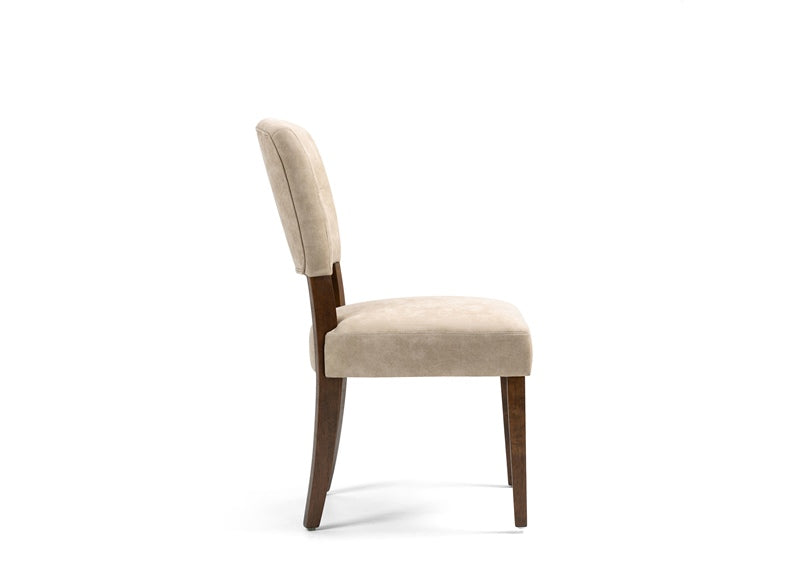 Oakridge Beige Bison Chair - side