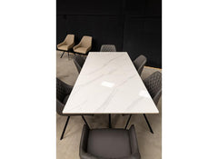 Arrigo Grey Or White Extending Dining Tables - Sintered Stone Table Tops