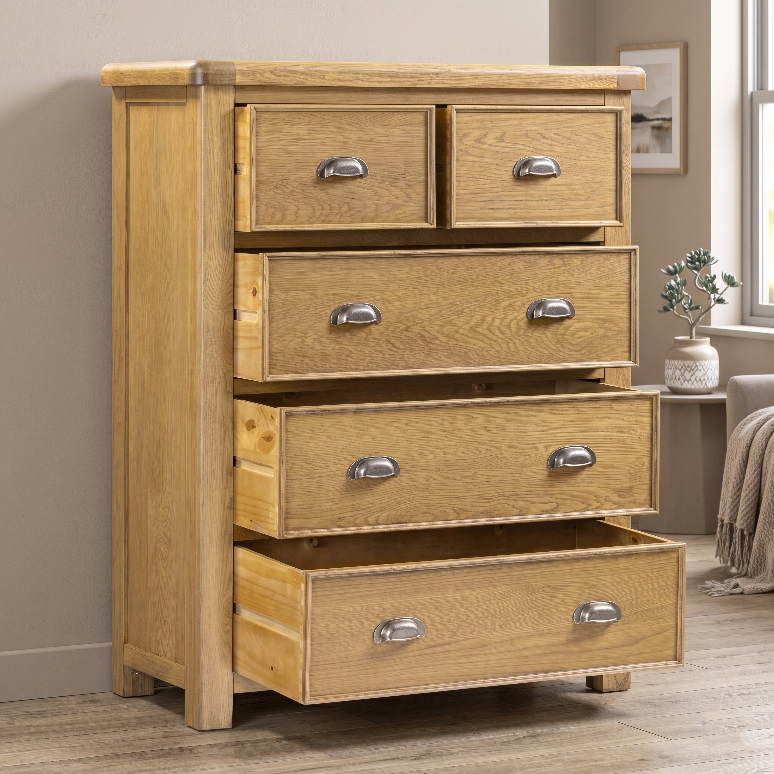 Dorchester Oak 2 over 3 Chest