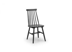 Allasio Black Spindle Back Chair - 1