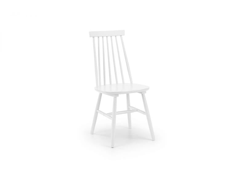 Allasio White Spindle Back Chair - 2