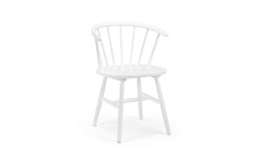 Modea White Curved Back Chair - 1